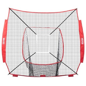 VEVOR Baseball Softball Practice Net, Portable Baseball Training Net for Hitting Batting Catching Pitching, Backstop Baseball Equipment(net   only) - 1 of 4