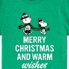 Boys' - Peanuts - Charlie Brown & Snoopy Merry Christmas Warm Wishes Short Sleeve Graphic T-Shirt - 2 of 4