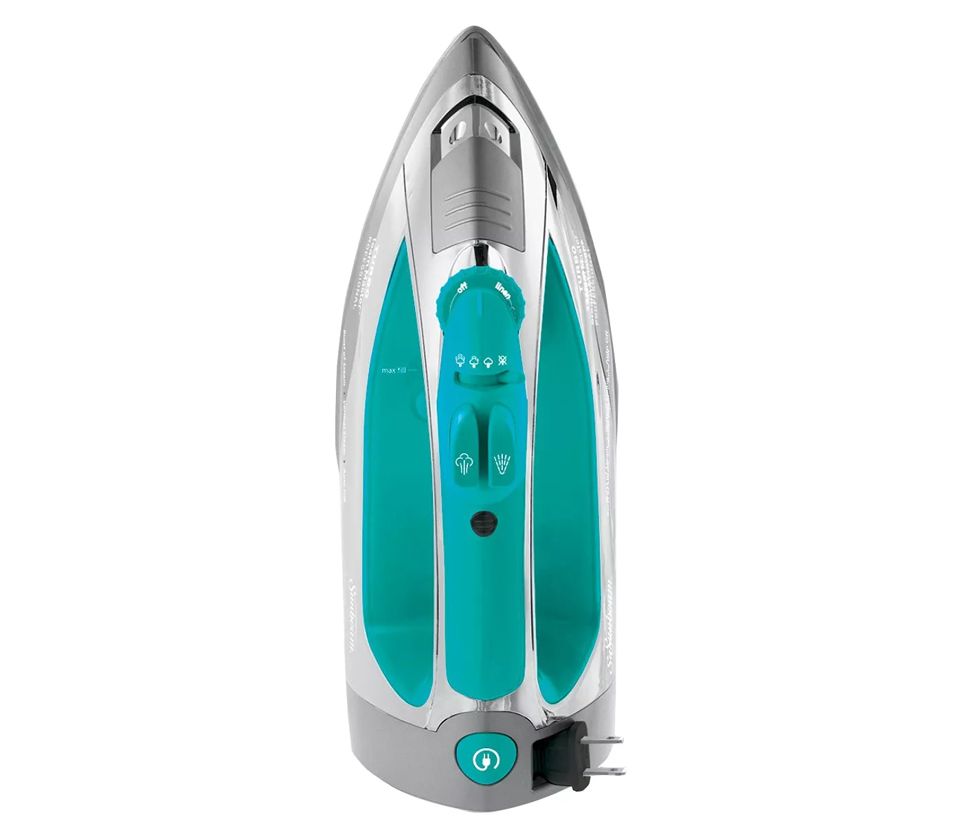 Sunbeam Steamaster Iron With Retractable Cord - Teal - image 2 of 10