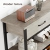 Console Table with Drawer, 3-Tier Entryway Table with Storage Shelves - 4 of 4