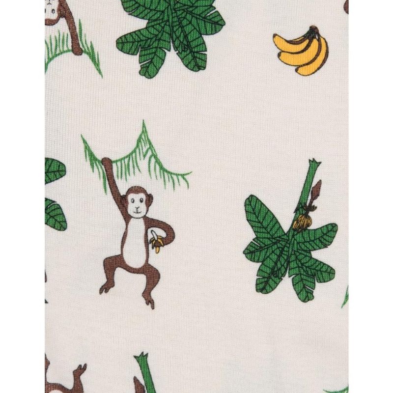 Leveret Kids Two Piece Cotton Animal Design Pajamas, 2 of 3