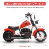 24V Kids & Teens Electric Dirt Bike, 250W Motor, 14MPH, LED Light, Leather Seat, 60Min Ride Time - 3 of 4