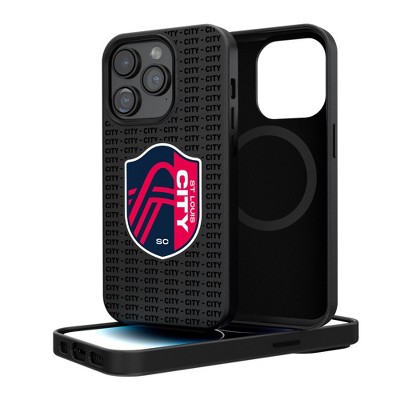 Keyscaper MLS Western Conference Teams Text Backdrop MagSafe Compatible Cell Phone Case for Apple iPhone