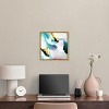 Art Remedy Still Violas Blue Abstract Wall Art Framed - 2 of 4