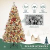 6 Ft Pre-Lit Snow Flocked Artificial Christmas Tree with 250 Warm White Lights, 800 Branches Tips - 4 of 4