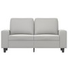 vidaXL 2-Seater Sofa Light Gray 47.2 in. Microfiber Fabric - 3 of 4