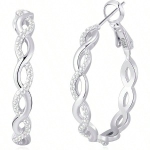 Hypoallergenic 20/30/40/50/60mm Fashionable Temperament and Popular Styles, Low Allergy Suitable for Women To Wear - 1 of 4