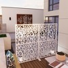 MAYEERTY Metal Privacy Screens W3.8Ft X H6Ft Outdoor Indoor Divider Free Standing Decorative White Bird Shape Balcony Patio Garden - 4 of 4