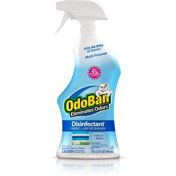 OdoBan Ready-to-Use Disinfectant and Odor Eliminator, 32 Ounce Spray Bottle, Fresh Linen Scent