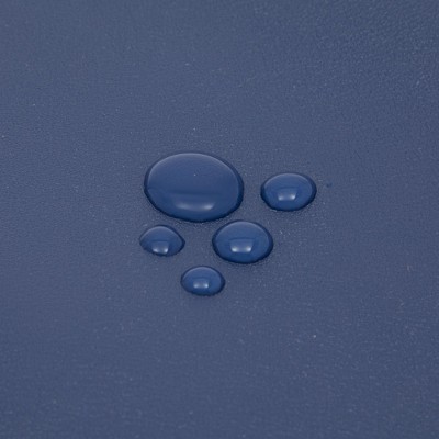 Navy Blue Faux Leather Placemats with Coasters, Set of 8
