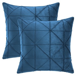 REGALWOVEN Fade-Resistant Luxury 3D Diamond Velvet Throw Pillow Covers18 x 18 Inch Pack of 2 - 1 of 4