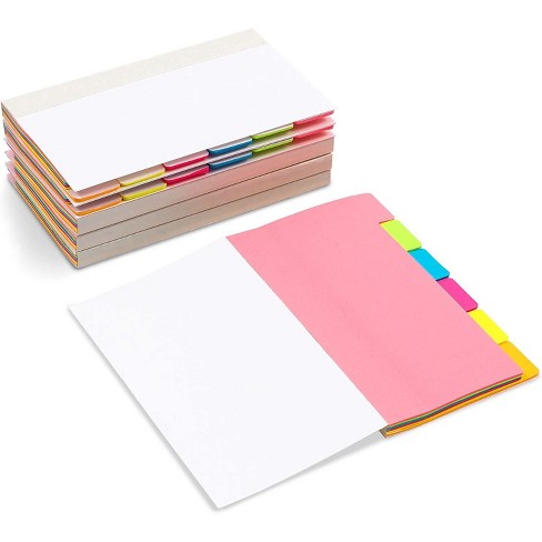 Sticky Notes Set 240 Sheets/Pad Self-Stick Divider Notes Waterproof and Erasable Multicolored Index Tabs Page Makers Bookmark Writing Label for Home Office School Student Uses