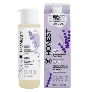 The Honest Company Calm Shampoo + Body Wash Refill, Lavender 32 fl oz + Shampoo + Body Wash 18 fl oz - 1 of 4