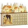 Cesicia Christmas Advent Calendar, Tabletop Xmas Wooden House Holiday Decoration - 2 of 4
