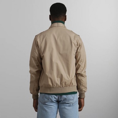 Мужские куртки Members Only Men's Classic Iconic Racer Bomber Jacket - Khaki - Large — фото 5