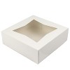 O'Creme White Pie Box, with Window, 8 x 8 x 2.5 Inch Deep - Pack Of 5 - image 2 of 3