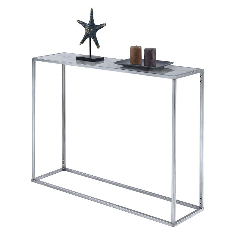 Coast Faux Marble Console Table - Breighton Home, 4 of 7