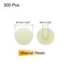 Unique Bargains Plastic Decoration Furniture White Screw Cap Covers - 2 of 3