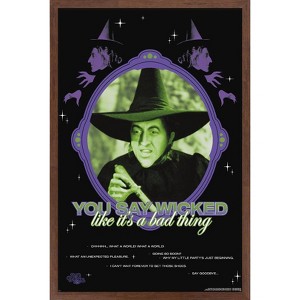 Trends International The Wizard Of Oz - You Say Wicked Framed Wall Poster Prints - 1 of 4