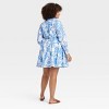 Women's Long Sleeve Mini Shirtdress - A New Day™ - 2 of 3