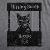 Womens Hissing Booth T Shirt Funny Mean Kitten Hiss Joke Tee For Ladies - Crazy Dog Women's T Shirt - 2 of 4