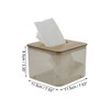 Unique Bargains Convenient Square Tissue Box Holder 1 Pc - 2 of 3