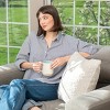 Racxily Curlicue Faux Fur Pillow Nomadic Desert 22 x 22 inches - 3 of 4
