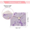 Unique Bargains Silk Embroidered Jewelry Organizer Pouch with Snap Button 6 Pcs - 2 of 4