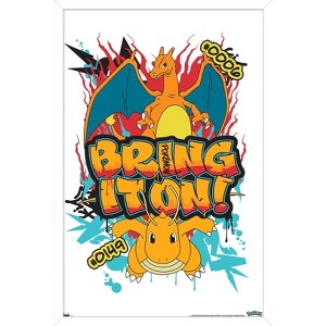 Trends International Pokémon: Graffiti - Bring It On Framed Wall Poster Prints - 1 of 4