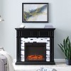 Drovling Marble Base Electric Fireplace - FP1080859 - Black - SEI - 2 of 4