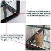 Tempered Glass Counter Top Display Showcase with Sliding Glass Door and Lock,Standard Aluminum Framing with Sliding Glass Door and Lock - 4 of 4