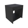 ChicFurnit Nightstands Modern End table Nightstand Side Table Bedside Table with Open Shelf Storage for Bedroom, Black, 13.9"*15.7"*16.5" - 4 of 4