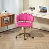 TiramisuBest Modern Cute Computer Chair,Velvet Home Office Desk Chair,Height Adjustable Swivel Task Chair - 2 of 4