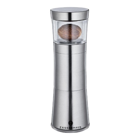 Brentwood Electric Blue LED Stainless Steel Salt and Pepper Adjustable Ceramic Grinders