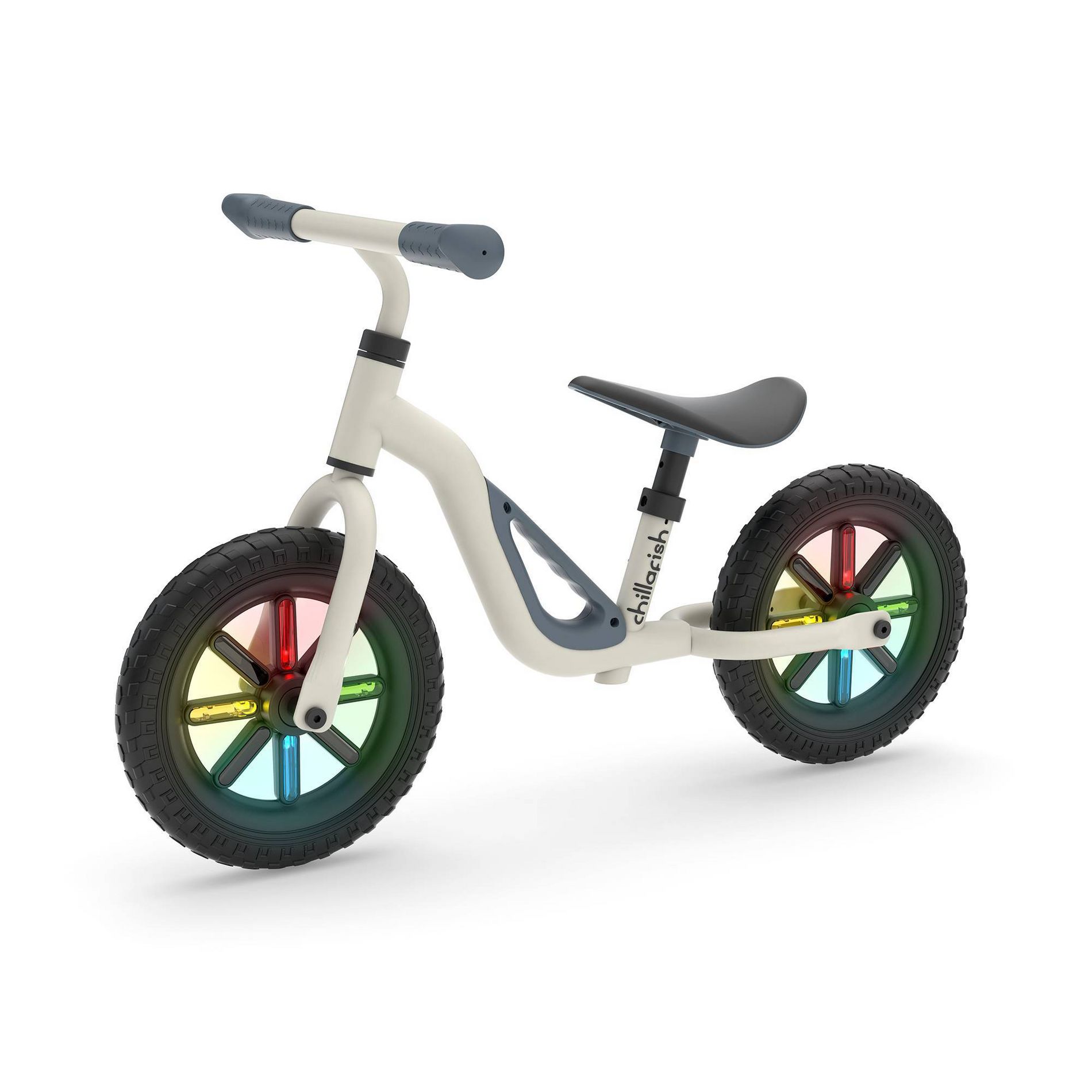 Chillafish Charlie Glow 10" Kids' Light Up Balance Bike - Beige