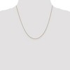Black Bow Jewelry 0.9mm 14k Yellow Gold Solid Round Cable Chain Necklace - 3 of 4