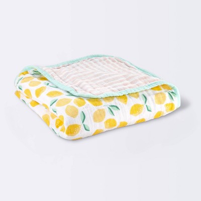 Muslin Reversible Swaddle Blanket Lemons - Cloud Island™