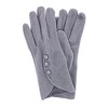 CTM Women's Faux Suede Fleece Lined Touchscreen Gloves - 2 of 4