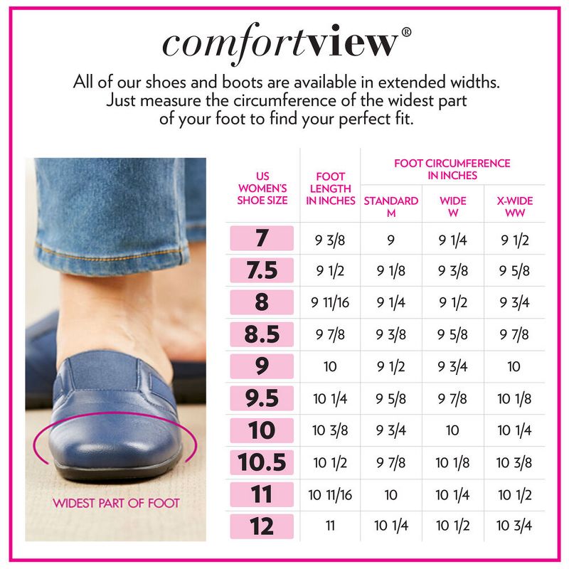 Comfortview Wide Width June Flat Women's Slip-On Shoes, 2 of 3