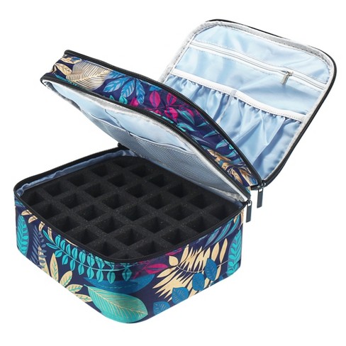 Unique Bargains Nail Storage Bag Gel Polish 30 Bottles Double-layer Organizer  Case Multicolor : Target