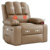 Oversized Swivel Recliner Chair with Heat & Massage - 360° Rotation Manual Rocking Chair - 2 of 4