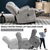 TiramisuBest Up to 350 LBS Chenille Power Lift Recliner Chair, Heavy Duty Motion Mechanism with 8-Point Vibration Massage and Lumbar Heating - 3 of 4