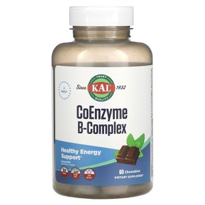 KAL Coenzyme B-Complex, Cocoa Mint, 60 Chewables - 1 of 3