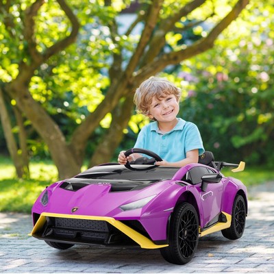 RUVALINO Baby Walkers, Stable Base and Playful Design for Indoor Learning or Exploration, Safe Activity Center for Baby, Purple,46.06”*27.17”*16.93"