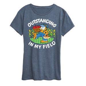 Women's - Garfield - Outstanding In My Field Short Sleeve Graphic T-Shirt - 1 of 4