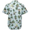 Disney Lilo & Stitch Mickey Mouse Lion King Simba Hawaiian Blue Button Down Shirt Toddler - 3 of 4