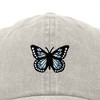Dalix Butterfly Embroidered Cap Cotton Baseball Hat Garden Womens - 2 of 4