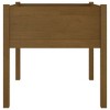 vidaXL Solid Pinewood Garden Planter, Outdoor Plant Box Flower Pot in Honey Brown, 27.6"x27.6"x27.6" Size - 4 of 4