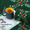 Christmas Area Rug 2x6 Runner Rugs,Washable Xmas Holiday Decor Hallway Rug, Floral Low Pile Boho Rugs,Stain Resistant Non Slip Indoor Floor Carpet - 3 of 4