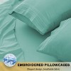 Solid 4 Piece Sheet Set Easy Care Ultra Soft Brushed Microfiber Bedding Deep Pocket Bed Sheets with Pillowcases  - Lux Decor Collection - 4 of 4
